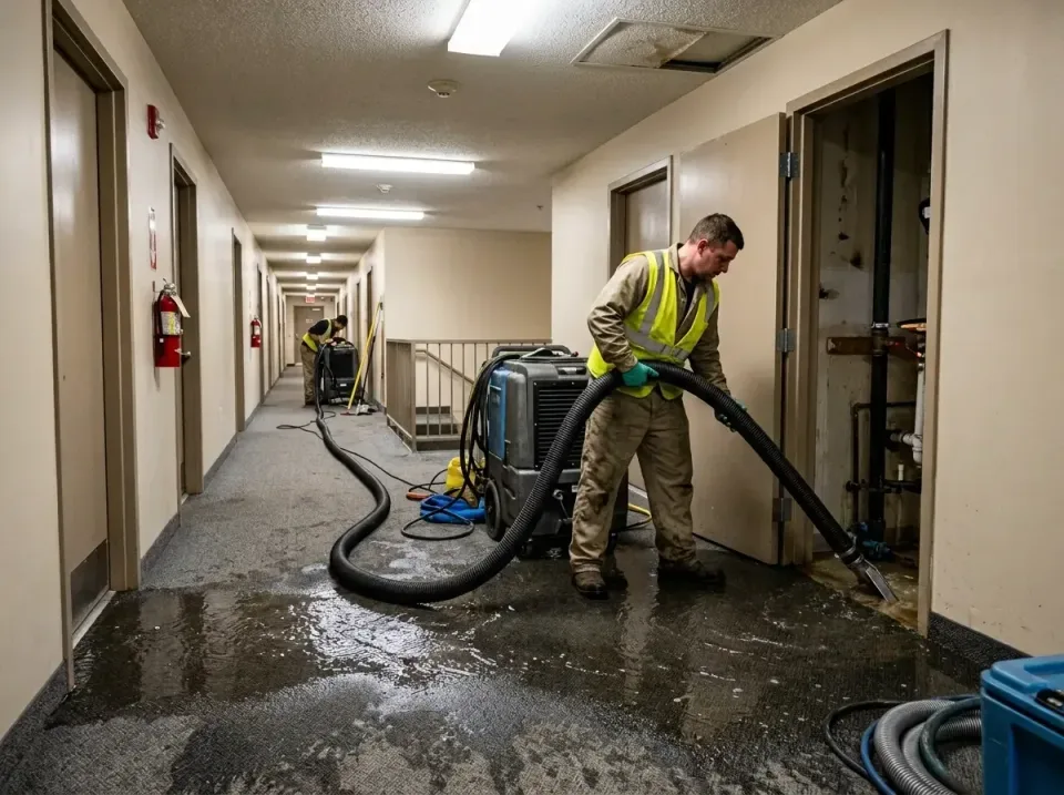 multi-unit-apartment-hallway-f-005 — frequently asked questions, Emergency Burst Pipe Water Extraction & Removal in Moorhead…